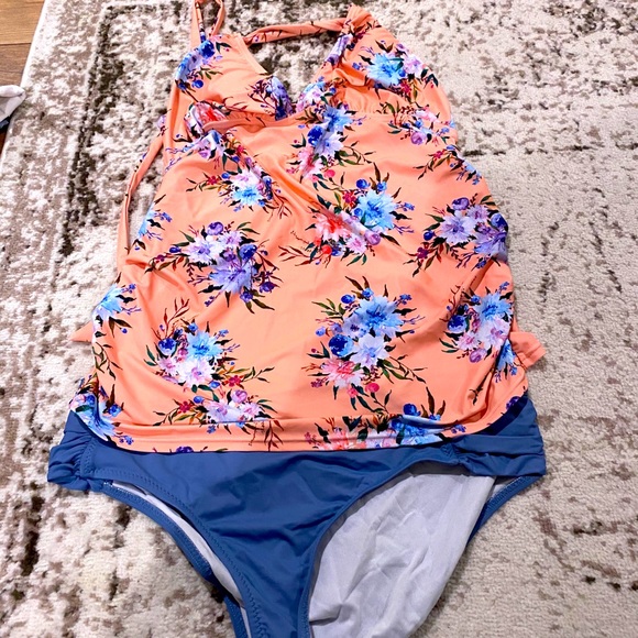 pink blush bathing suits